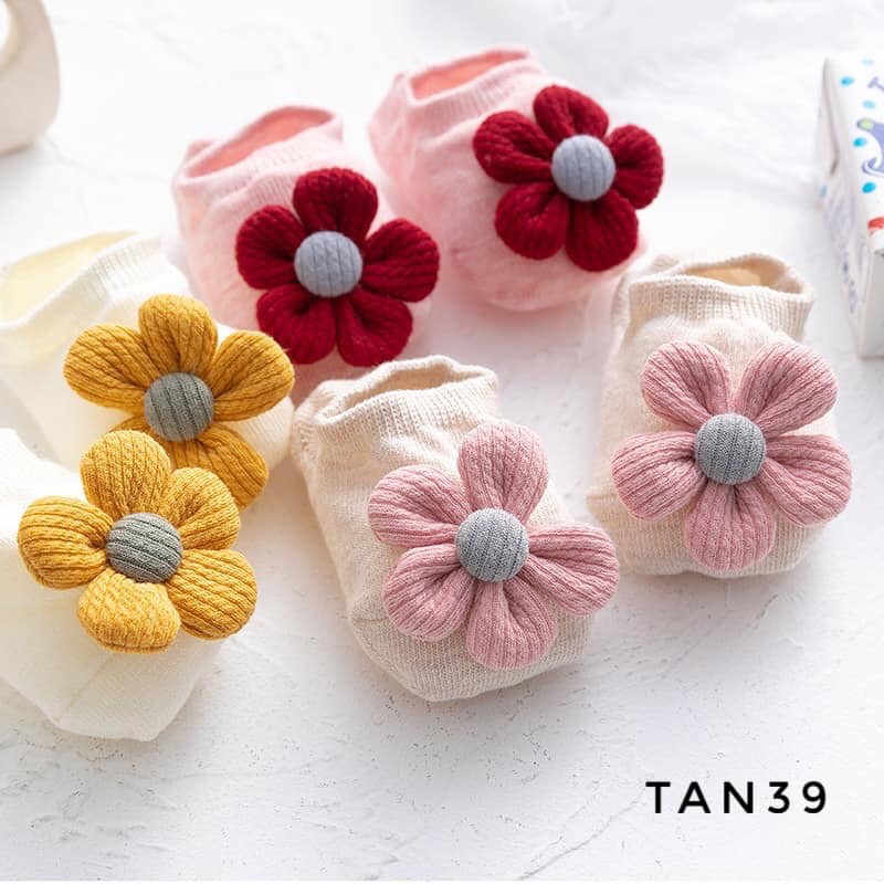 Tất cổ ngắn 3D TAN39 cho bé từ 0-1 tuổi