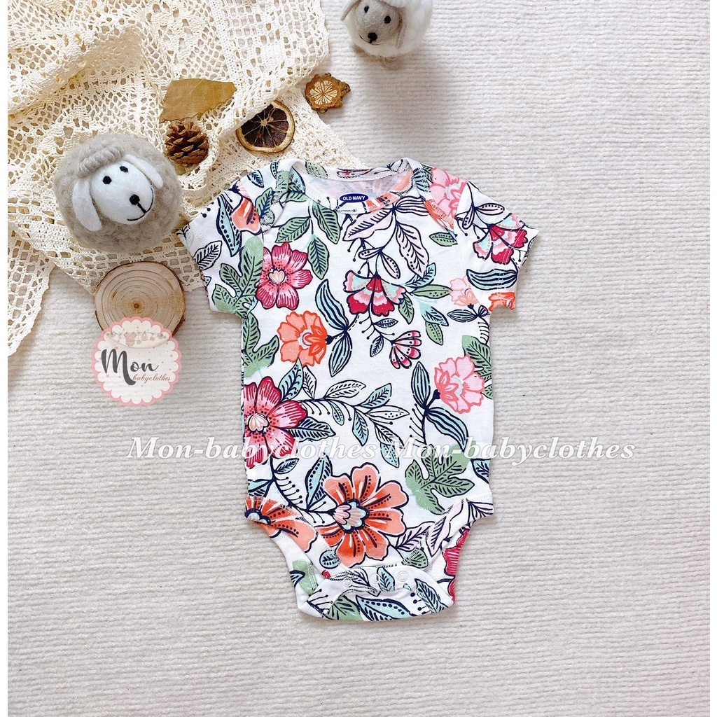 Body chip cộc tay 0ldnavy [ Hoa viền]