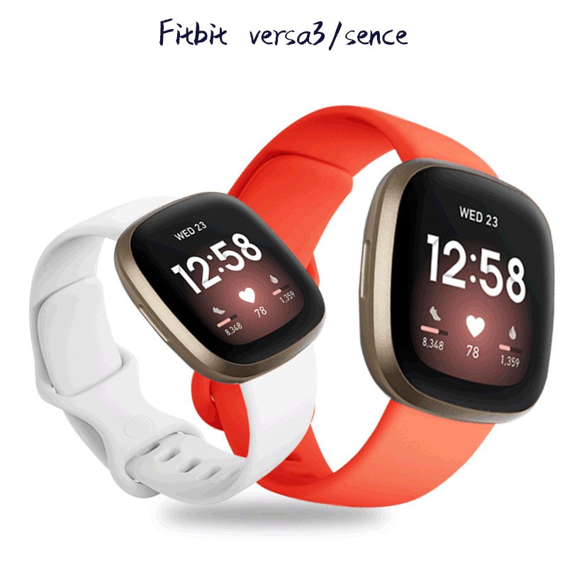 Dây đeo đồng hồ thông minh silicone thoáng khí thoải mái dành cho Fitbit Versa 3 Fitbit Sense