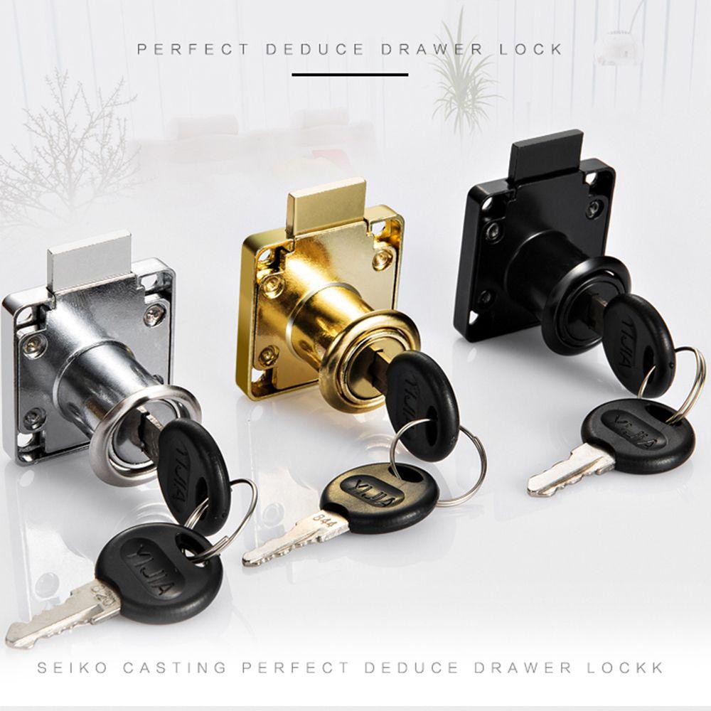 Ổ Khóa Ngăn Kéo Bằng Hợp Kim Kẽm Siêu Bền Kèm Chìa Khóa Tiện Dụng