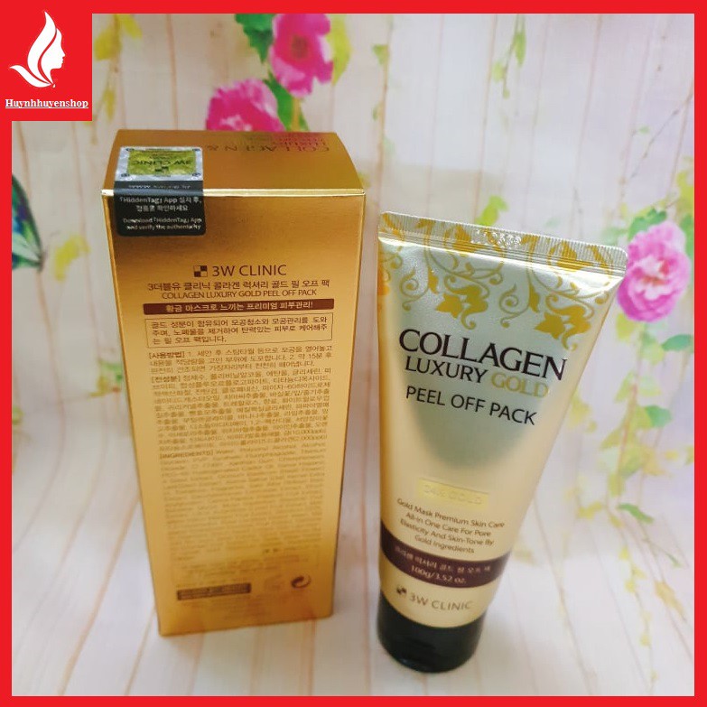 Mặt nạ vàng 24k collagen luxury gold 3w clinic hàn quốc