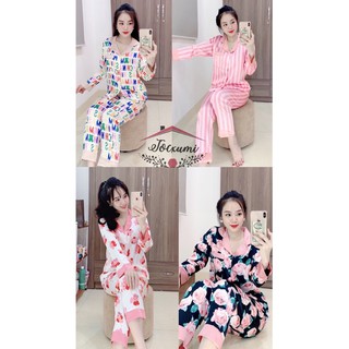 [CLIP] [HIT HOT] BỘ PIJAMA DÀI LỤA SATIN CAO CẤP [RẺ ĐẸP]