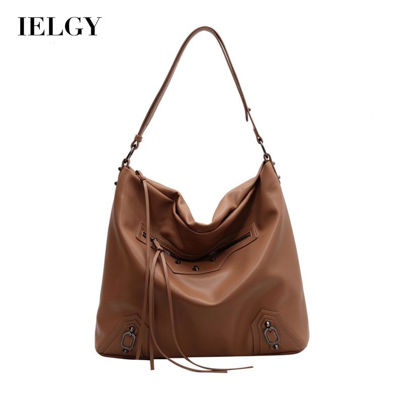 Túi đeo vai IELGY mềm mại sức chứa lớn dễ phối đồ thời trang cho nữ