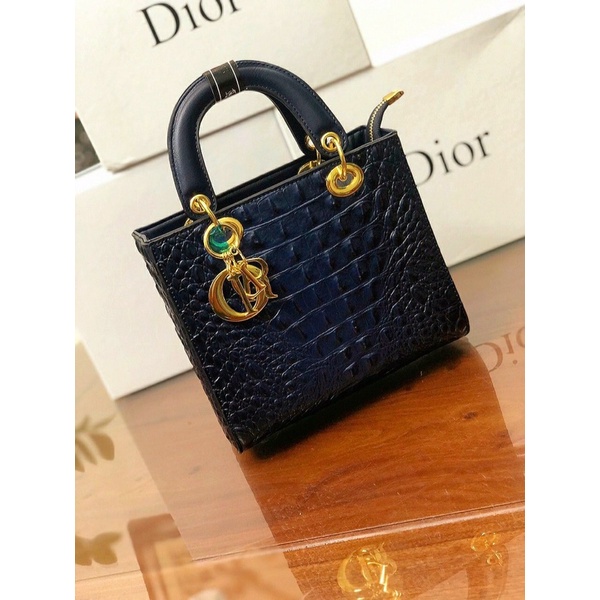Túi xách Dior Da Cá Sấu , size 22cm Freeship