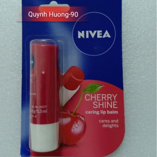 Son dưỡng ẩm Nivea Cherry Shine mà hồng đào