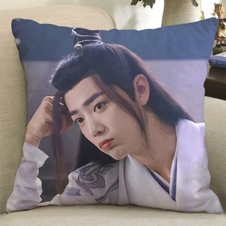 Gối ôm, gối vuông cao cấp in hình tiêu chiến xiaozhan kích thước 36*36cm