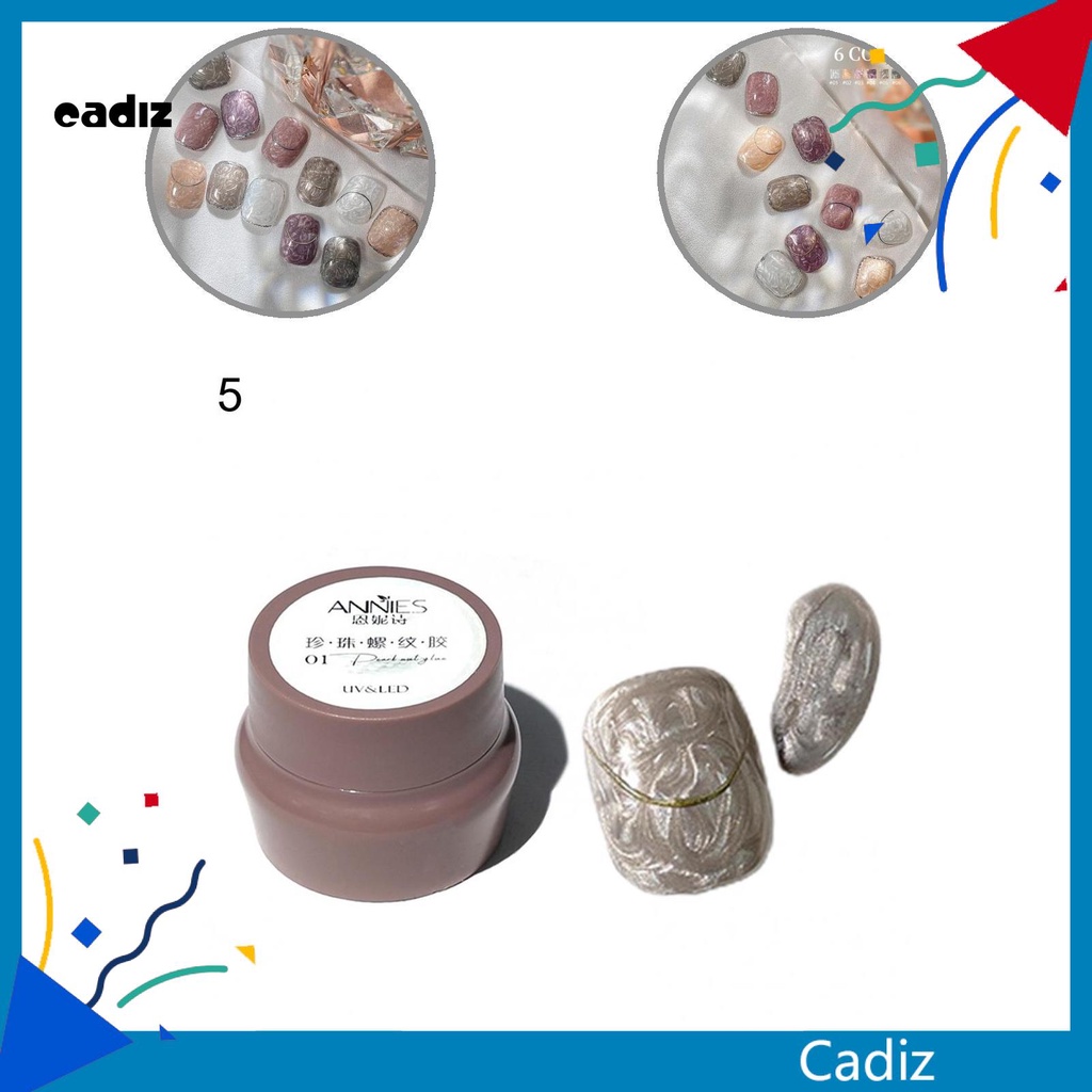 [Hàng mới về] Sơn móng tay họa tiết vân vỏ sò lấp lánh cho nữ