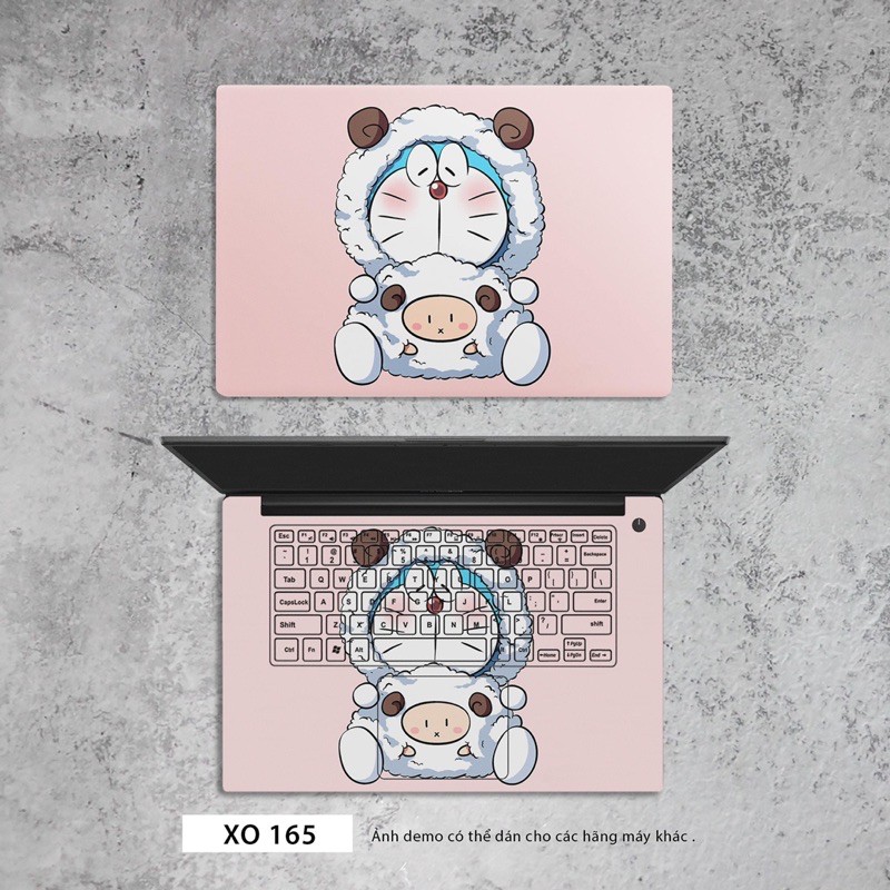 Decal skin laptop Chủ đề Doremon - Skin cắt chuẩn theo từng model máy