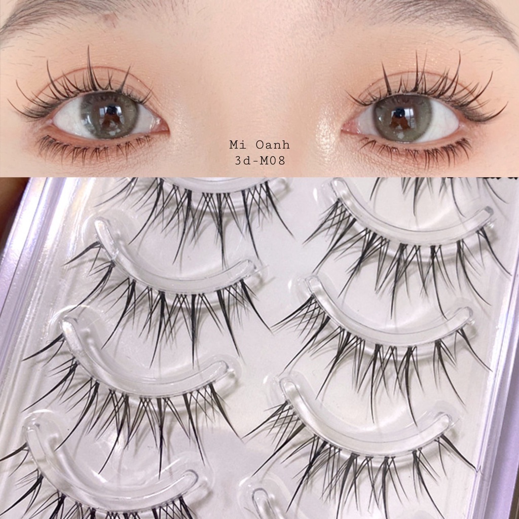 3D-M08 Lông mi lông chồn Mi Oanh viền trong không lộ  - Thế giới lông mi