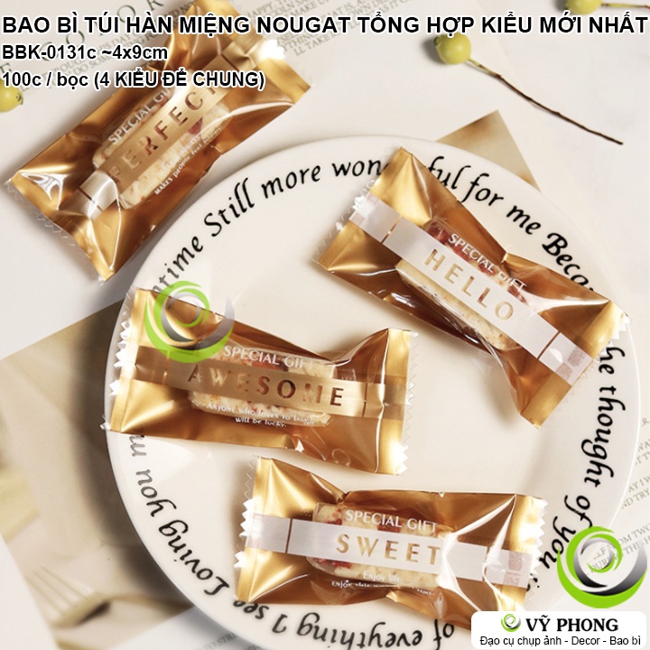 BAO BÌ TÚI HÀN MIỆNG KẸO NOUGAT 4x9CM TỔNG HỢP KIỂU MỚI 2022 SIÊU HOT LÀM QUÀ TẶNG CÁC DỊP LỄ TẾT NĂM MỚI BBK-0131