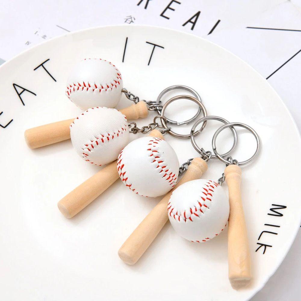 Móc Khóa Hình Quả Bóng Chày Mini 3 Sáng Tạo Giá Đỡ