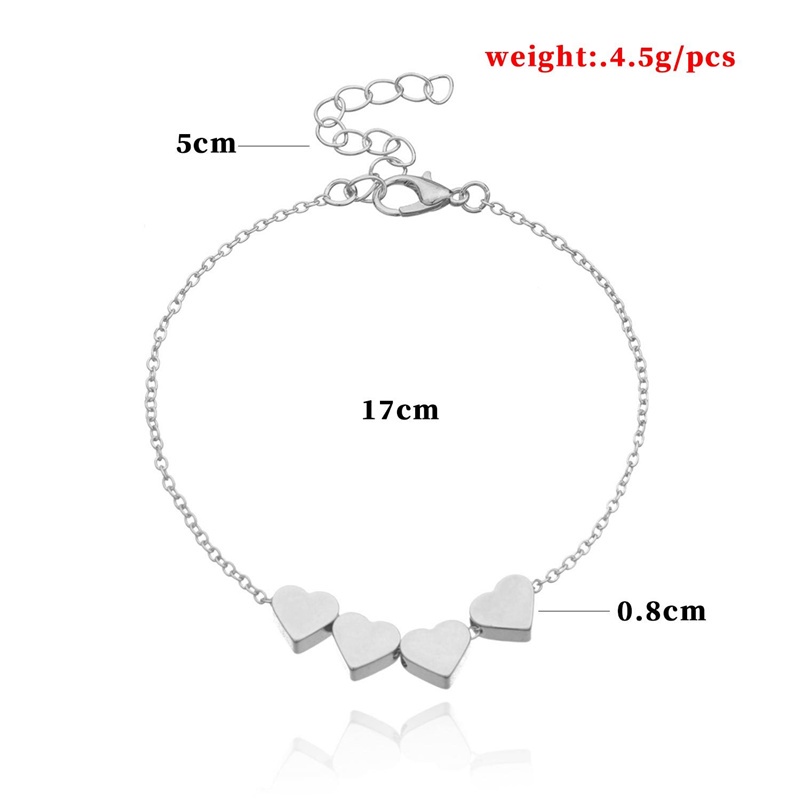 Vòng Tay Hình Trái Tim Đơn Giản Thời Trang 2022 Cho Nữ