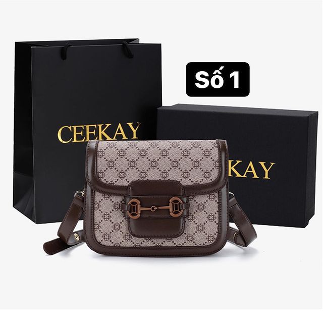 Túi ceekay họa tiết số 1-3+2,2% shopee