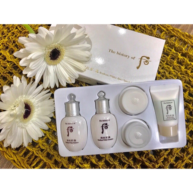Set dưỡng trắng da Whoo Seol