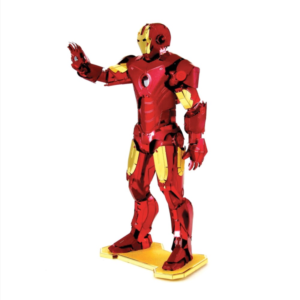 Mô hình 3D kim loại tự lắp ráp Iron man, phiên bản có màu tuyệt đẹp