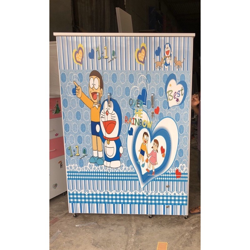 tủ 3D nhựa đài loan mẫu doraemon cho các bé trai nhà mình đây ak