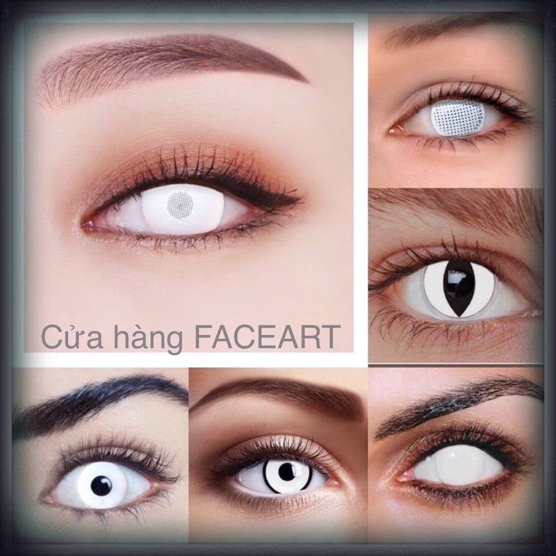 [Mã SRBACK101512 hoàn 20K xu đơn 0Đ] LENS HÓA TRANG - 1 Cặp Contact Lens Cosplay, Kính Áp Tròng Nhiều Màu Sắc