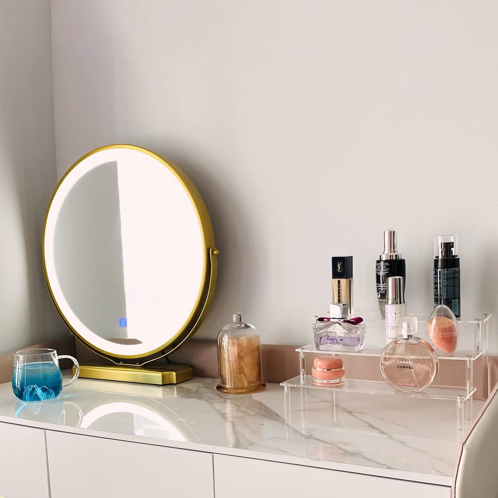 Kệ Nhựa Acrylic Trong Suốt 3 Tầng Trưng Bày Đồ Trang Sức / Mỹ Phẩm / Trang Sức Để Bàn