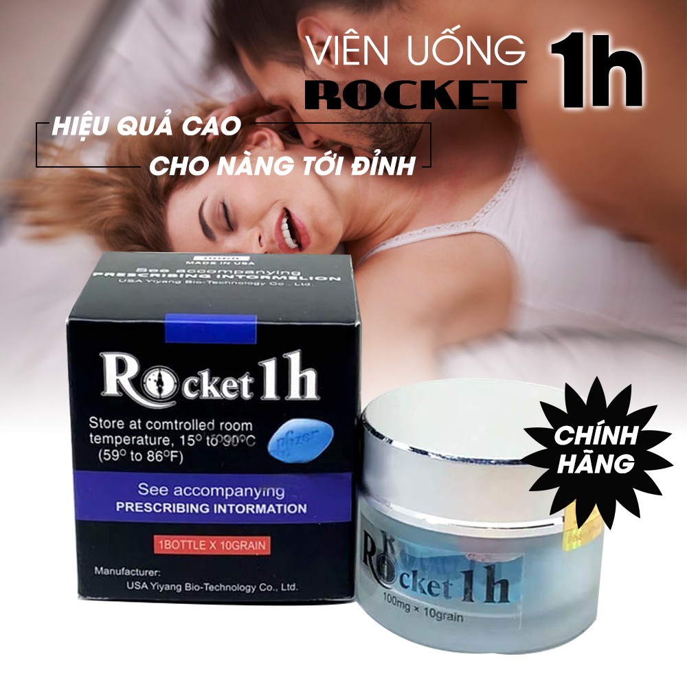 [Hàng MỸ - Cực Mạnh] Rocket 1H hộp 10 viên - Đẳng cấp phái mạnh, Hỗ trợ sinh lý nam giới