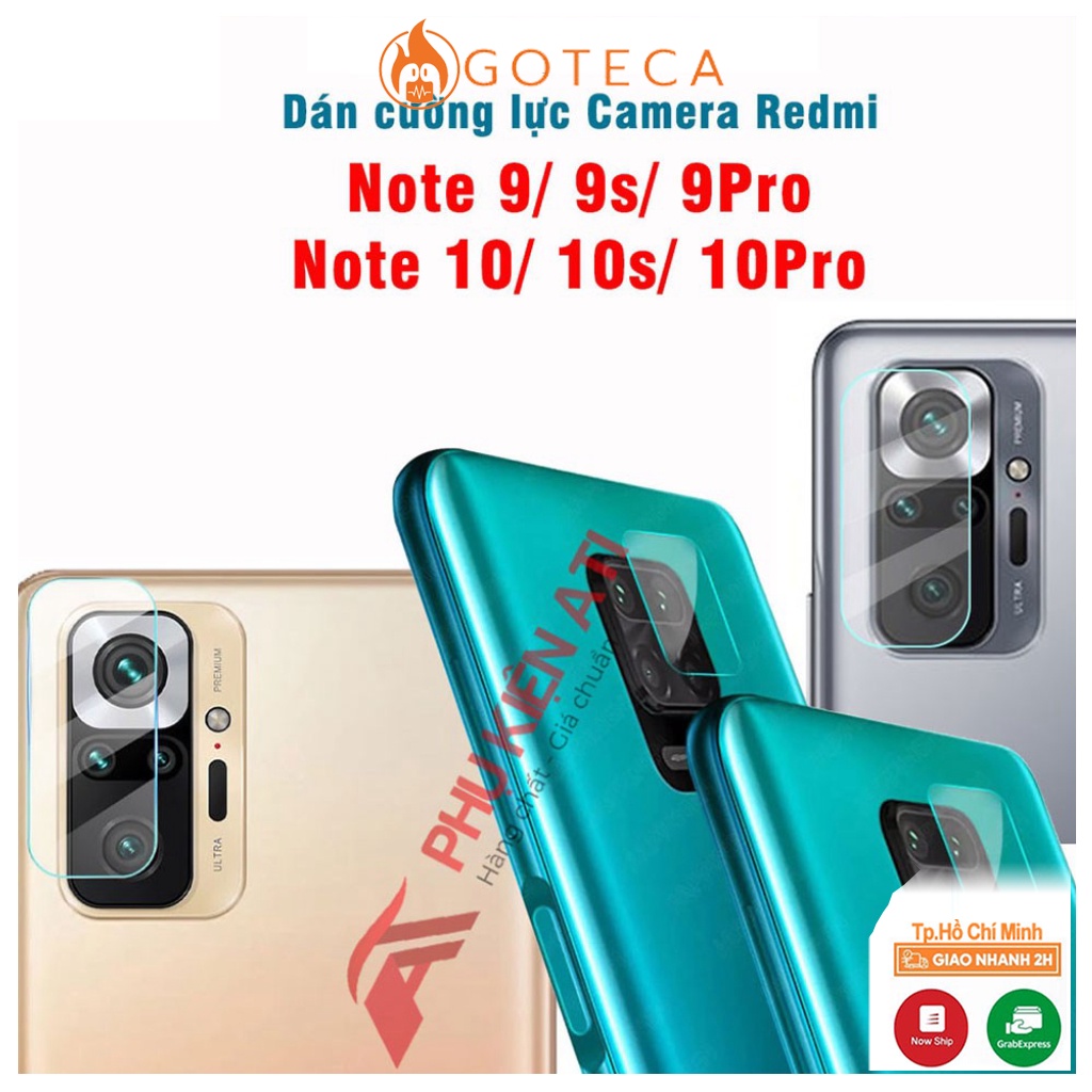 Kính cường Lực Camera Xiaomi Note 9S/ Note 10/ 10s/ Note 9 pro/ Note 10 Pro - Thế hệ mới