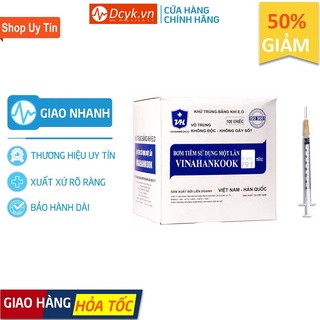 ✅ Bơm Kim Tiêm Vô Trùng: Vinahankook (Có sẵn đầu) - DCYK0178