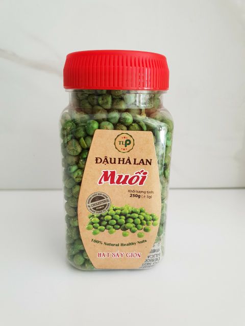 Đậu hà lan sấy giòn xốc muối hũ 250g