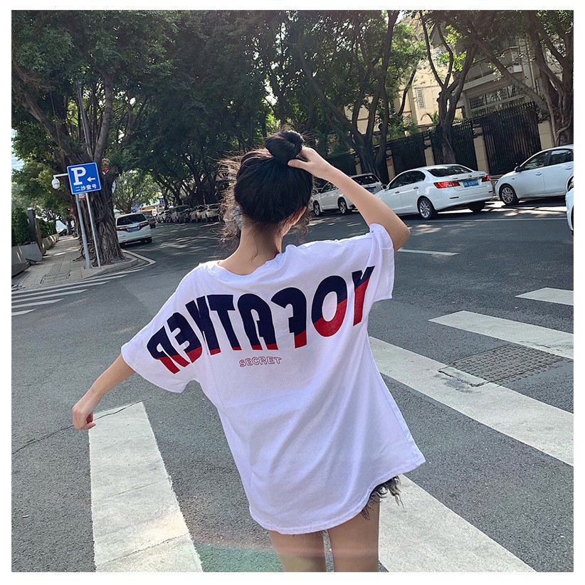 Áo Thun Tay Ngắn Form Rộng Thời Trang 2021 Cho Nữ