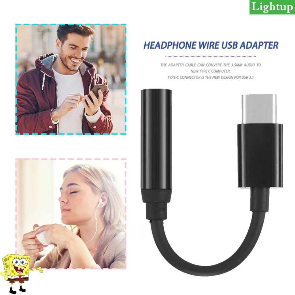 Bộ chuyển đổi cáp tai nghe mini Type-C sang 3.5mm Usb 3.1 TypeC Male sang 3.5 AUX