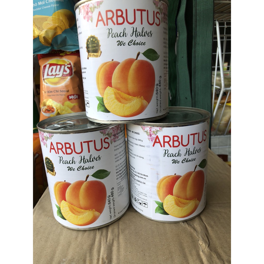 Set 3 lon Đào ngâm Arbutus Tây Ban Nha 840g