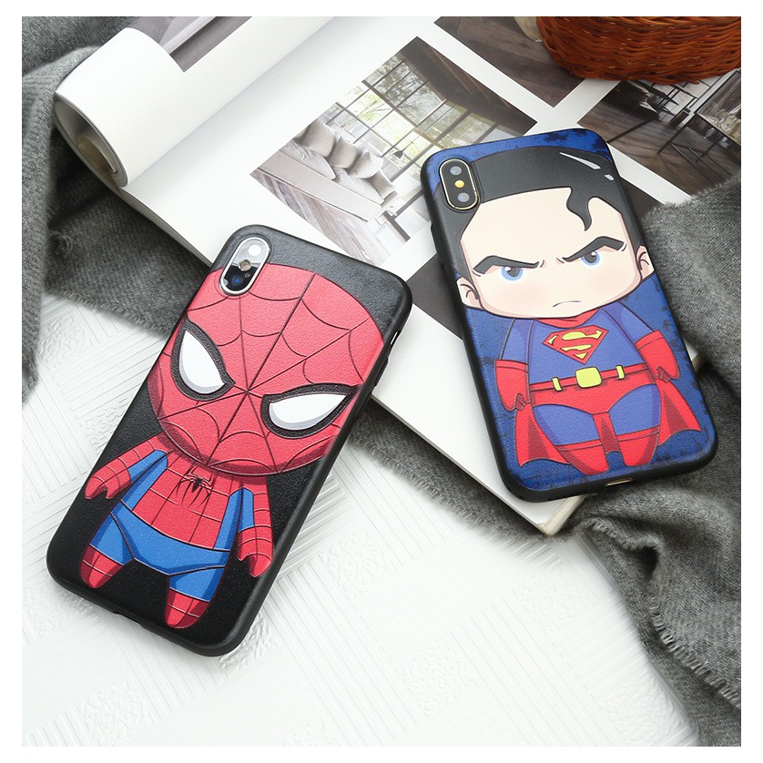 Ốp lưng IP Avengers Spider Man 7plus/8 plus/xs/ xsmax/ 11 /11 promax/12 pro/12 promax