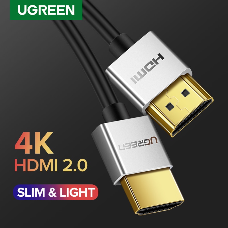 Cáp HDMI Ugreen 4K Slim HDMI sang HDMI 2.0 Cáp Cho PS4 Apple TV Splitter Switch Box 60Hz Video Âm Th