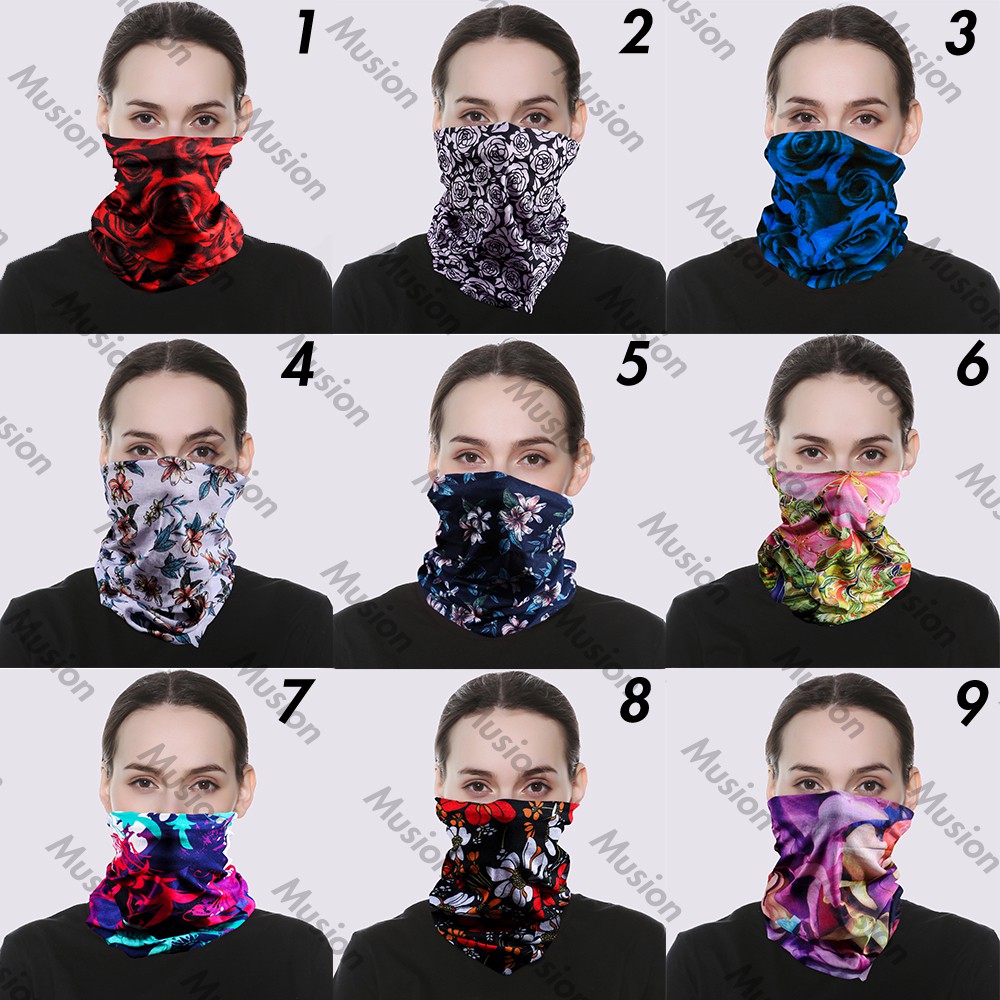 Khăn bandana đa năng chống UV chống bụi chống nắng thấm mồ hôi dùng để đi xe máy