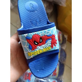SALES XẢ HÀNG NGHỈ BÁN Dép nhựa đế đúc quai ngang siêu nhân Spiderman cho bé trai