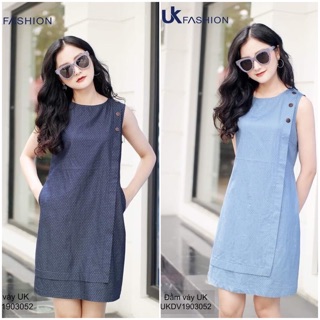 Bán Sỉ Đầm suông sát nách demin hàng công ty thiết kế