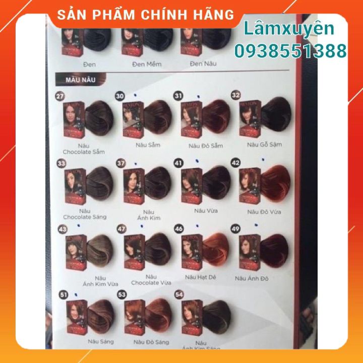 Nhuộm REVLON Colorsilk 60ML  Lên màu tóc nhanh, giữ màu lâu phai, giàu dưỡng chất