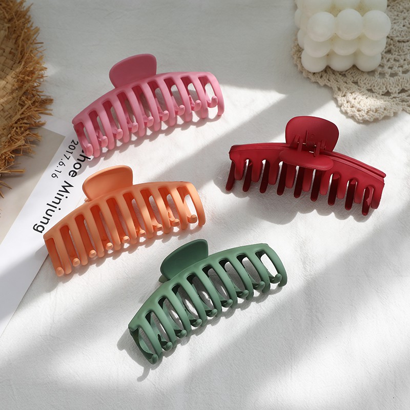 Kẹp Ngoạm Tóc 18 Răng Cở Lớn Đơn Giản Sành Điệu Cho Bạn Gái