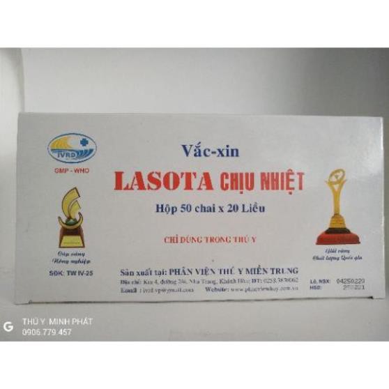 VACIN LASOTA CHỊU NHIỆT loại 5ml 25 liều (vacin dịch tả gà)