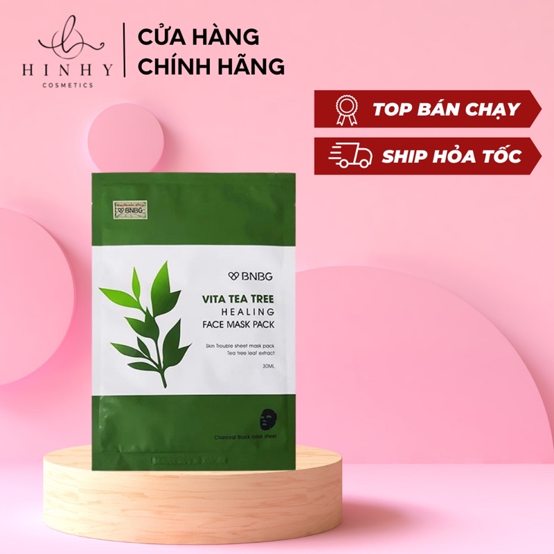 Miếng Mặt Nạ Tràm Trà Giảm Mụn BNBG Tea Tree Healing