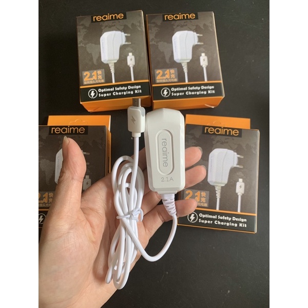 Bộ Sạc Nhanh 2.1A liền dây Chính hãng Reaime chân micro cho nhiều dòng máy