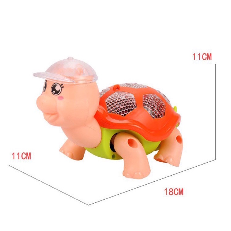 Đồ Chơi Rùa Con Dắt Đi Chơi Có Đèn Nhấp Nháy Và Phát Nhạc