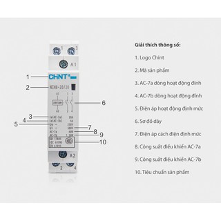 Khởi động từ 1 pha CHINT NCH8