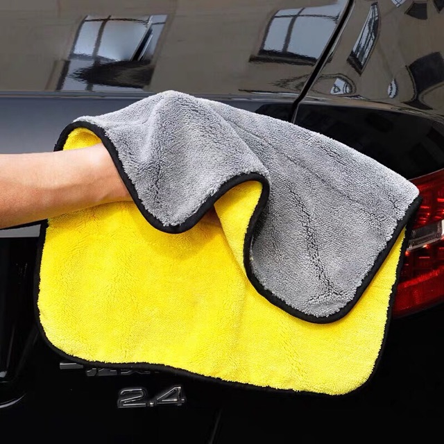 Khăn Lau Xe Hơi Cao Cấp Gia Dụng Đa Năng Siêu Thấm Microfiber, Không rụng lông, Không phai màu, Lau siêu sạch