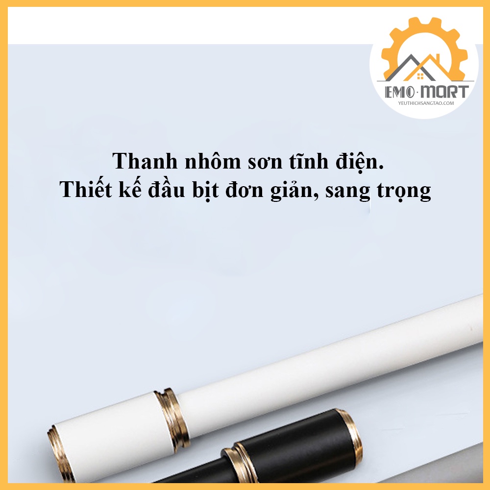 ⚡️𝐇𝐚̀𝐧𝐠 𝐗𝐮𝐚̂́𝐭 𝐊𝐡𝐚̂̉𝐮⚡️ Thanh Treo Rèm Cửa ⚡️Hợp kim nhôm sơn phủ tĩnh điện - có rãnh chống ồn - tặng kèm vít và nở