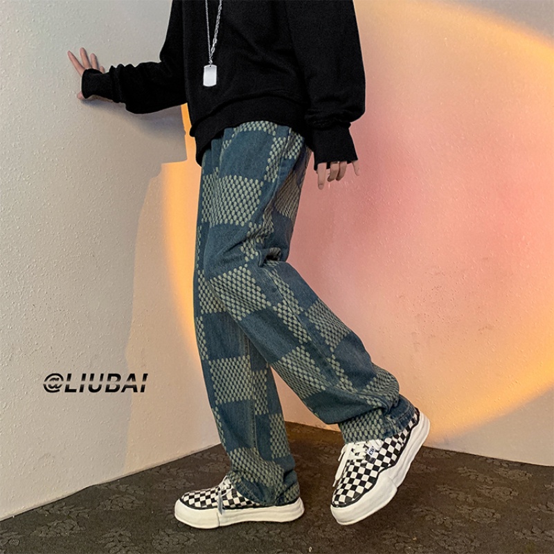 Quần jeans ống rộng phong cách hip hop thời trang sành điệu cho nam size m-3xl