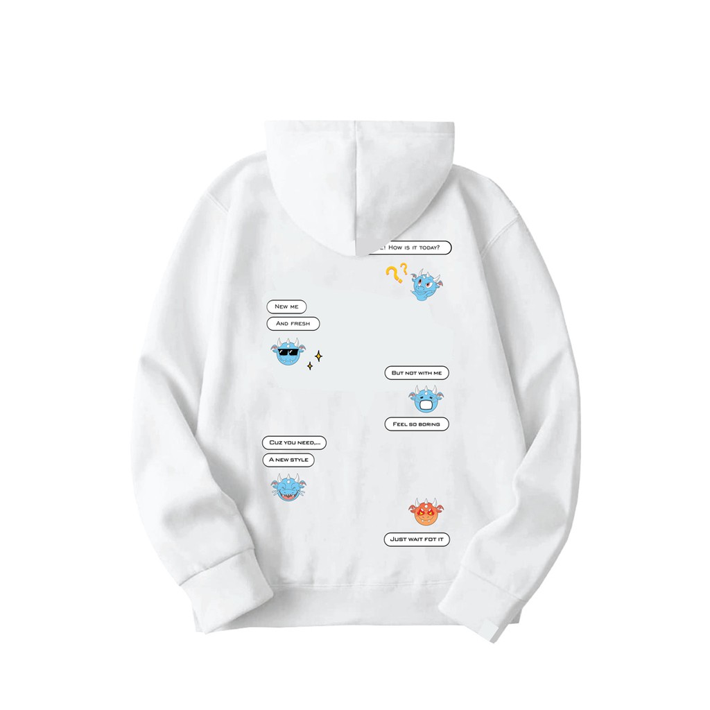 Áo khoác hoodie chui đầu local brand unisex Otis Club - Hoodie emoji