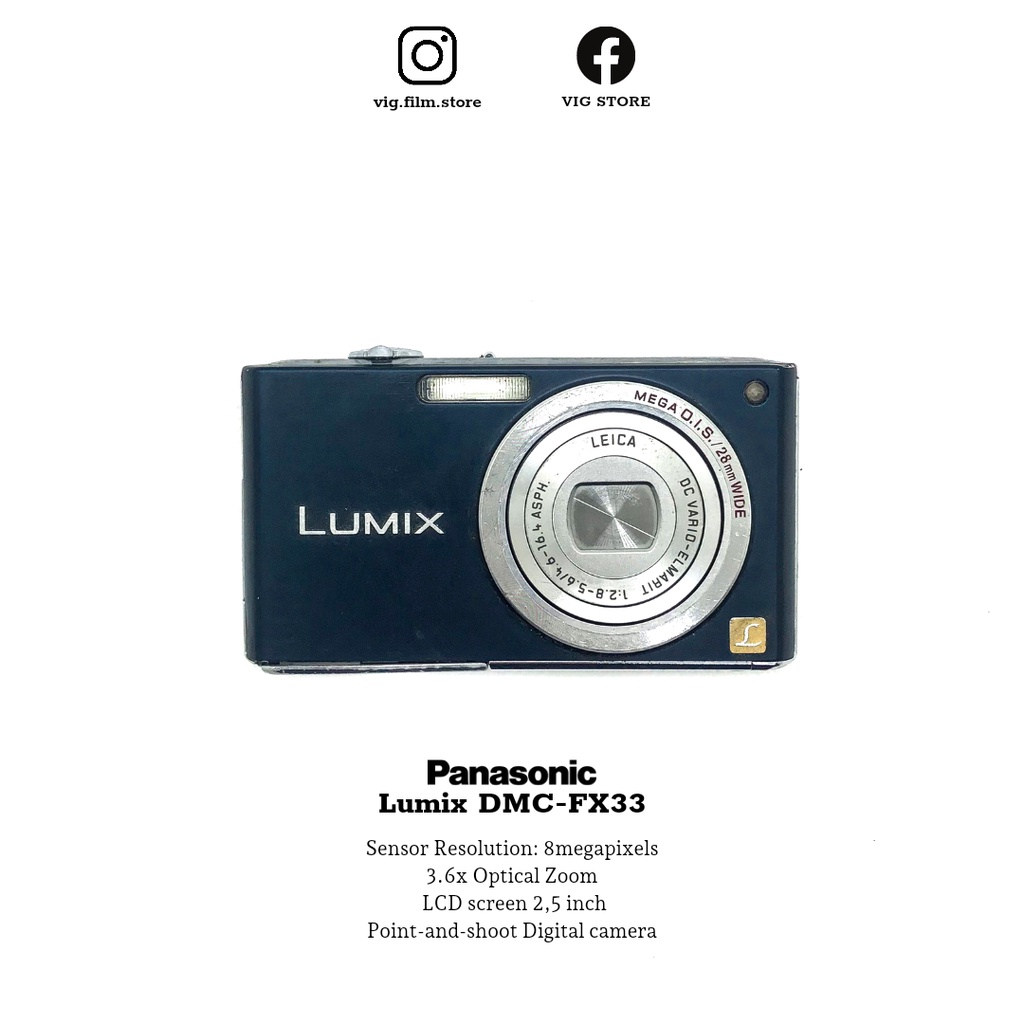 Máy ảnh kỹ thuật số PANASONIC LUMIX DMC-FX33