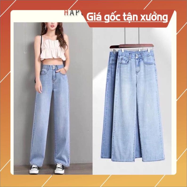 Khuyến mại Quần jean nữ đẹp ống rộng suông quần bò nữ lưng cao siêu đẹp Hot Trend 2021 - HAPONO-J003 huyenjean | BigBuy360 - bigbuy360.vn