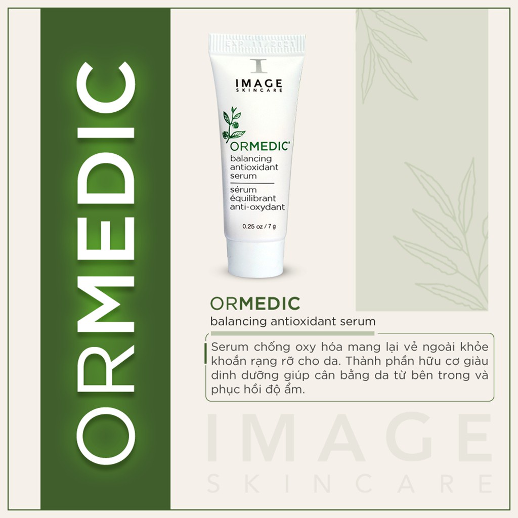 Image Skincare Ormedic Travel Kit - Bộ Sản Phẩm Cân Bằng, Làm Dịu, Chống Oxy Hóa