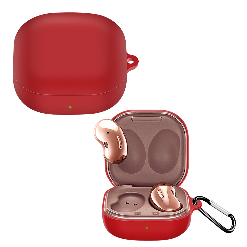 Samsung Galaxy Buds Live / Buds Pro Case Vỏ Silicone Mềm Chống Sốc Chống Nước Có Móc Treo Cho Tai Nghe Samsung Galaxy Buds Live Gen3