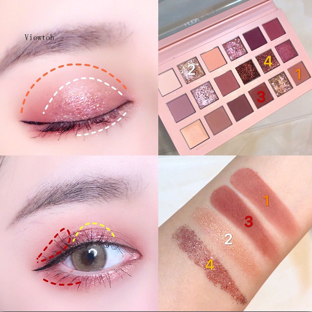 Bảng phấn mắt 18 màu long lanh trang điểm dành cho nữ | BigBuy360 - bigbuy360.vn